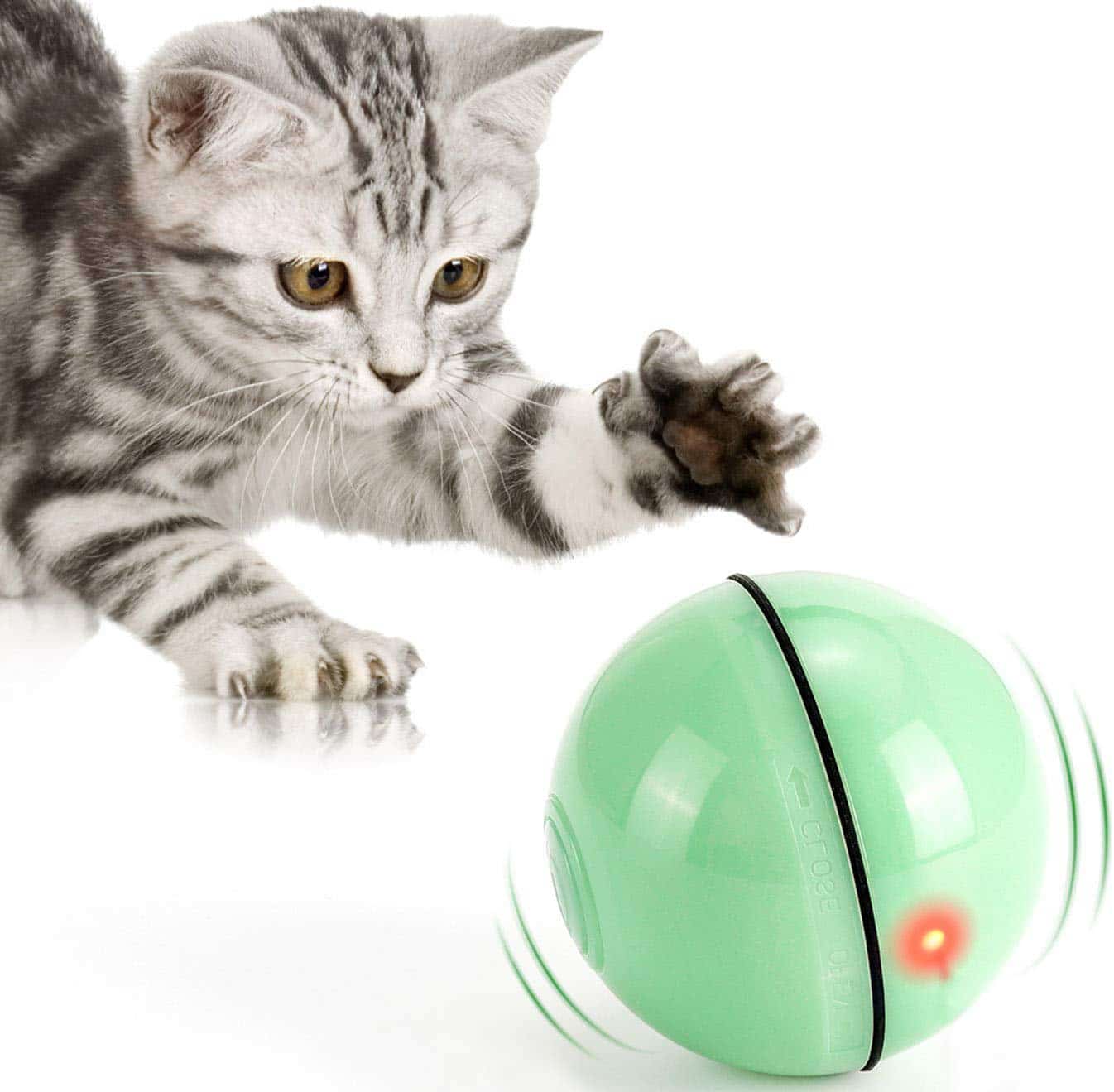 Selbstdrehender 360-Grad-Ball - Interaktives Katzenspielzeug